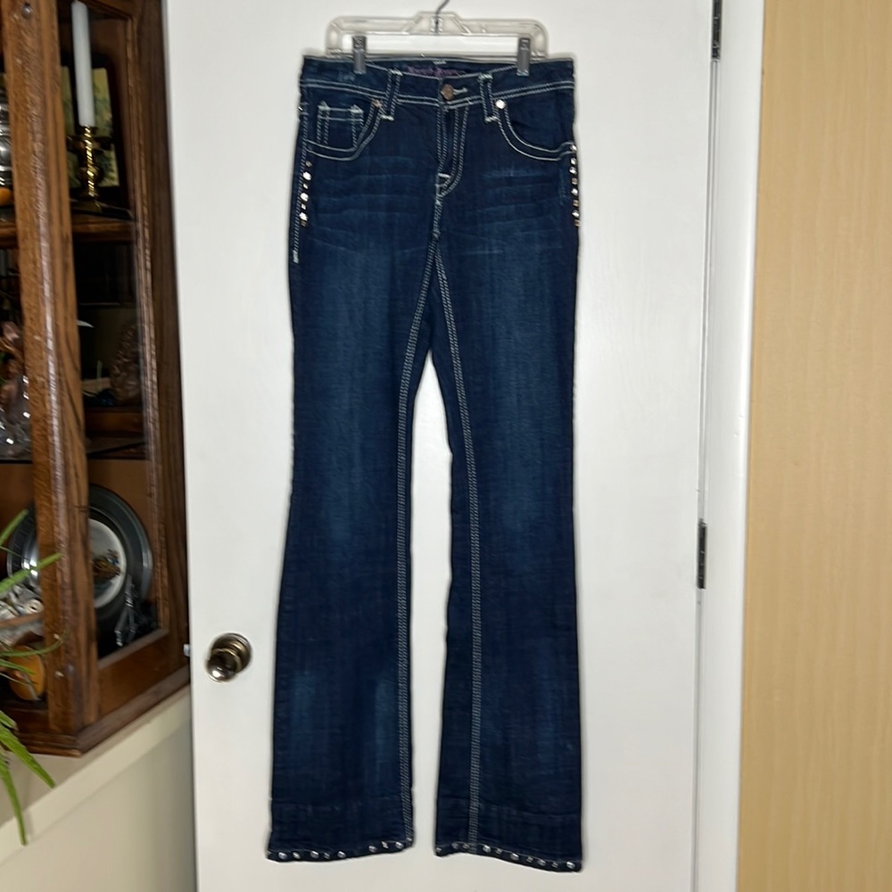 Ranch Royalty Bedazzled, Flared Jeans SZ 3
